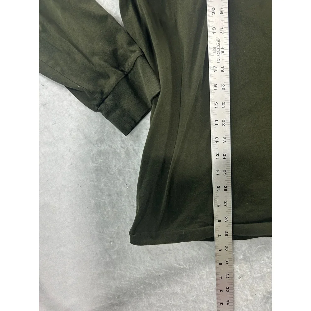 Polo Ralph Lauren Mens XXL Long Sleeve T-Shirt Olive Green Purple Pony Logo